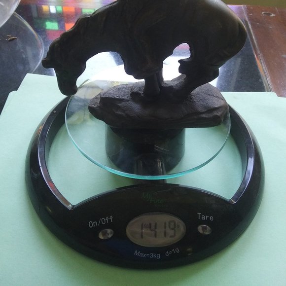 Very solid heavy metal bookend End of Trail horse and rider - Picture 10 of 15